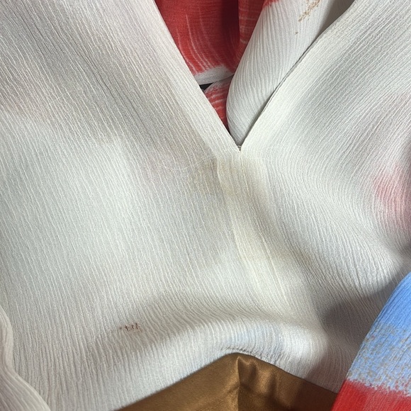 GIANNI VERSACE VINTAGE!! GORGEOUS SILK & LEATHER DRESS - Picture 14 of 14